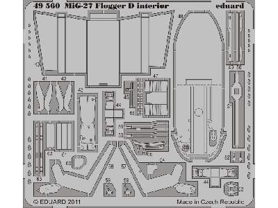  MiG-27 Flogger D interior S. A. 1/48 - Italeri - blaszki - zdjęcie 2