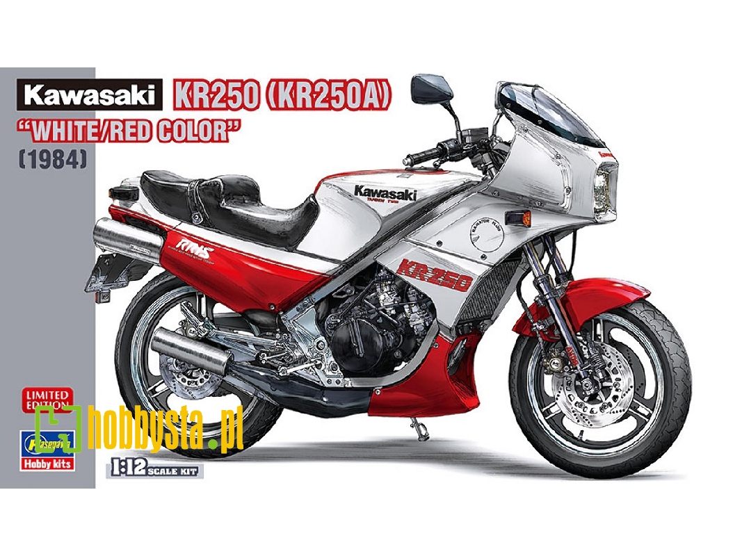 Kawasaki Kr250 White/Red Color (1984) - zdjęcie 1