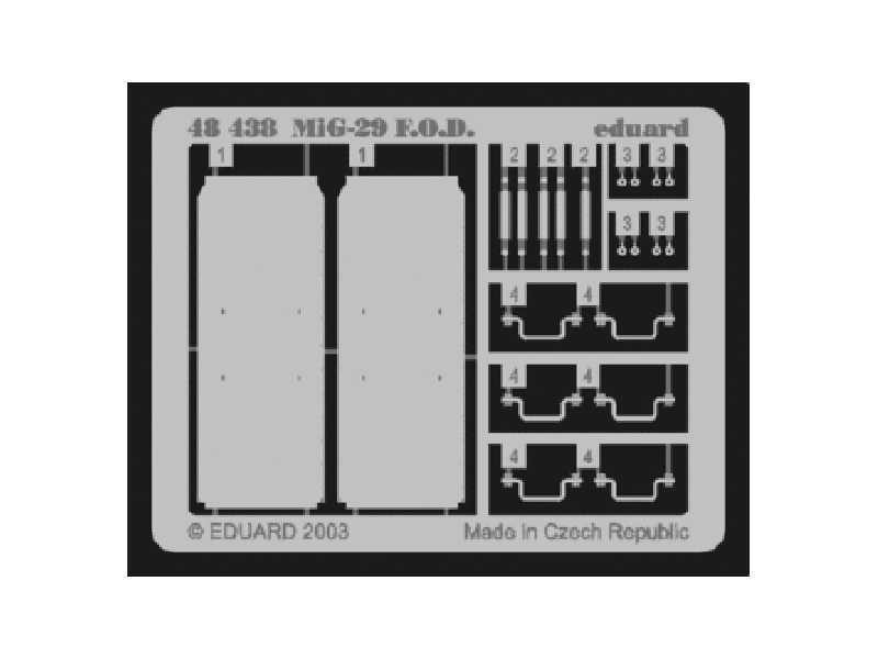  MiG-29 F. O.D.  1/48 - Academy Minicraft - blaszki - zdjęcie 1