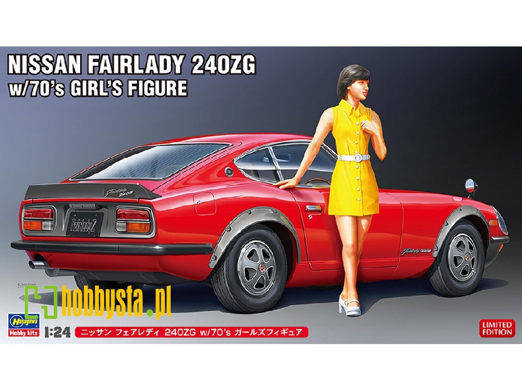 52339 Nissan Fairlady 240zg W/70's Girl's Figure - zdjęcie 1 52339 Nissan Fairlady 240zg W/70's Girl's Figure - zdjęcie 1