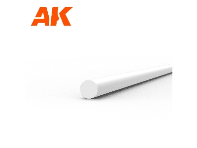 Rod 1.00 Diameter X 350mm - Styrene Rod - (1 Units) - zdjęcie 1