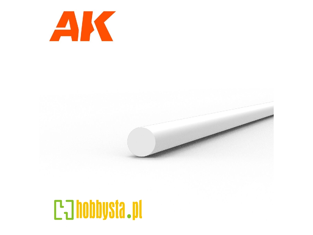 Rod 1.00 Diameter X 350mm - Styrene Rod - (1 Units) - zdjęcie 1