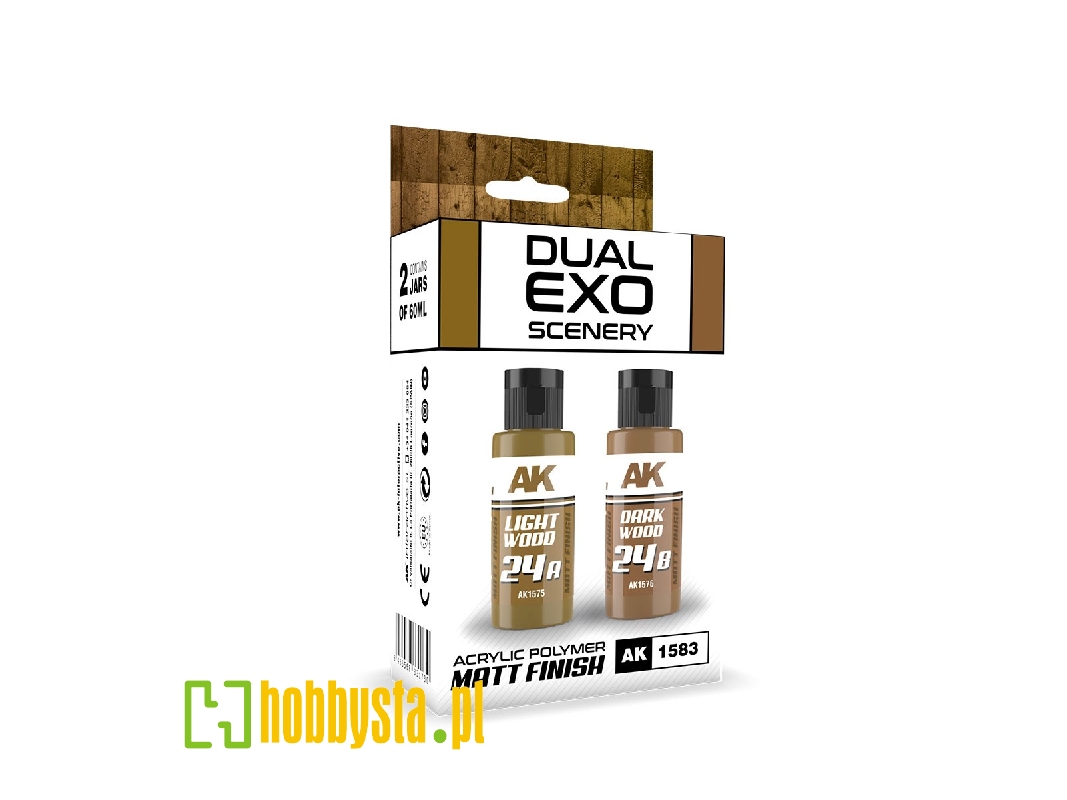 Ak 1583 24a Light Wood & 24b Dark Wood - Dual Exo Scenery Set 24 - zdjęcie 1 Ak 1583 24a Light Wood & 24b Dark Wood - Dual Exo Scenery Set 24 - zdjęcie 1