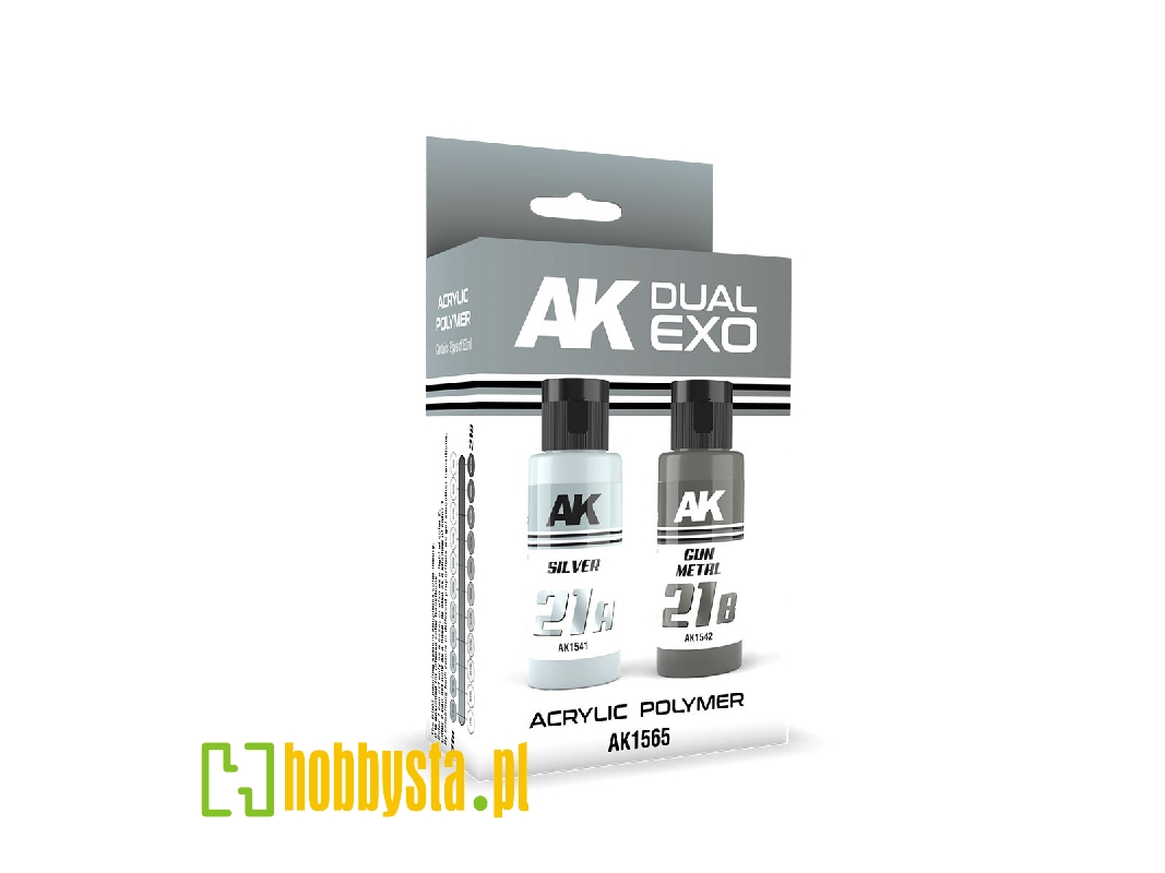 Ak 1565 21a Silver & 21b Gun Metal - Dual Exo Set 21 - zdjęcie 1 Ak 1565 21a Silver & 21b Gun Metal - Dual Exo Set 21 - zdjęcie 1