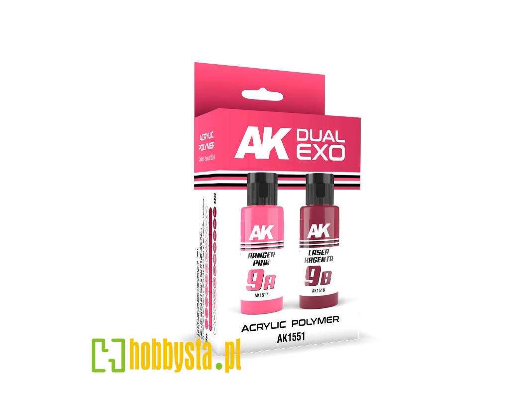 Ak 1551 9a Ranger Pink & 9b Laser Magenta - Dual Exo Set 9 - zdjęcie 1 Ak 1551 9a Ranger Pink & 9b Laser Magenta - Dual Exo Set 9 - zdjęcie 1