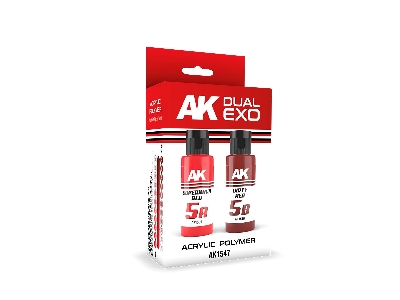 Ak 1547 5a Supernova Red & 5b Dirty Red - Dual Exo Set 5 - zdjęcie 1