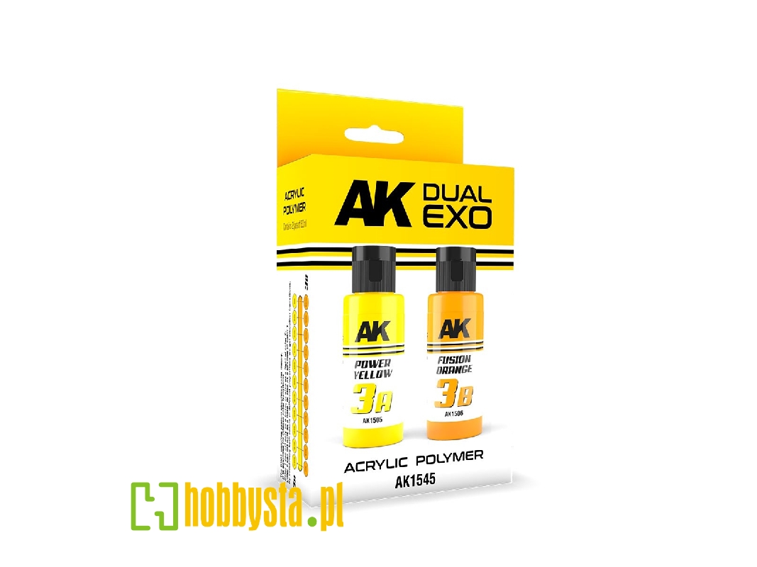 Ak 1545 3a Power Yellow & 3b Fusion Orange - Dual Exo Set 3 - zdjęcie 1