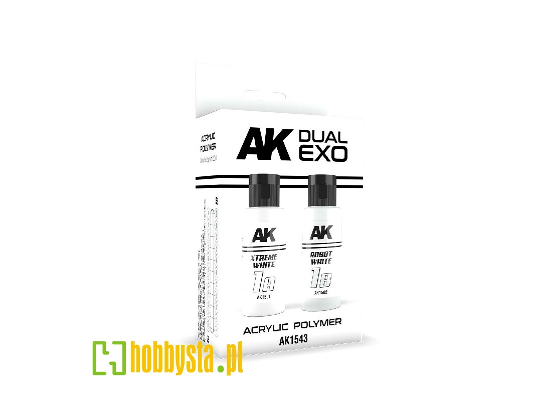 Ak 1543 1a Xtreme White & 1b Robot White - Dual Exo Set 1 - zdjęcie 1