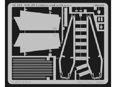  MiG-29 stair and walkways 1/48 - Academy Minicraft - blaszki - zdjęcie 1