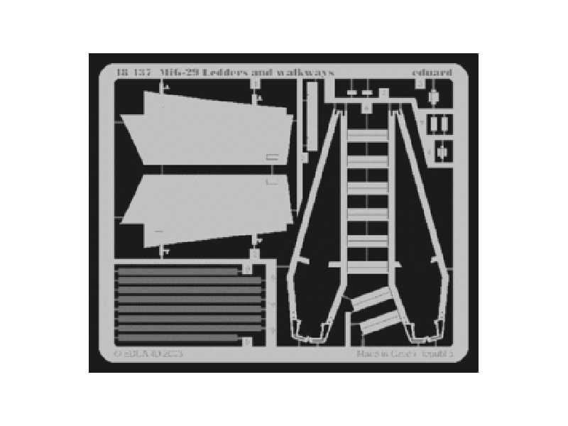  MiG-29 stair and walkways 1/48 - Academy Minicraft - blaszki - zdjęcie 1