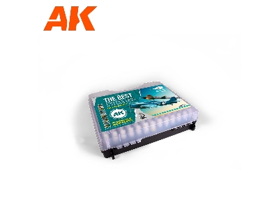 Ak 11706 3g Plastic Briefcase 120 Aircraft Colors Set - zdjęcie 2