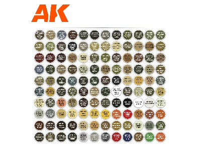 Ak 11705 3g Plastic Briefcase 120 Afv Colors Set - zdjęcie 4