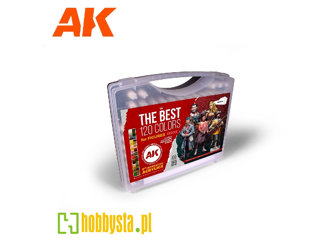 Ak 11704 3g Plastic Briefcase 120 Figure Colors Set - zdjęcie 1 Ak 11704 3g Plastic Briefcase 120 Figure Colors Set - zdjęcie 1