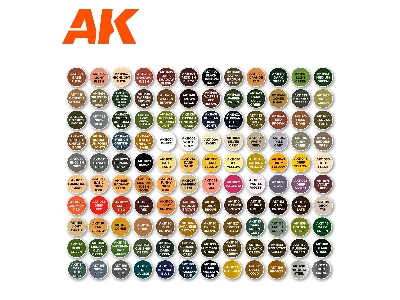 Ak 11704 3g Plastic Briefcase 120 Figure Colors Set - zdjęcie 4