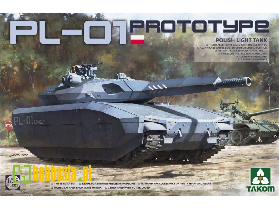 PL-01 polski czołg lekki - prototyp - USZKODZONE PUDEŁKO - zdjęcie 1