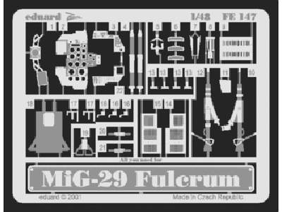  MiG-29A Fulcrum 1/48 - Academy Minicraft - blaszki - zdjęcie 1