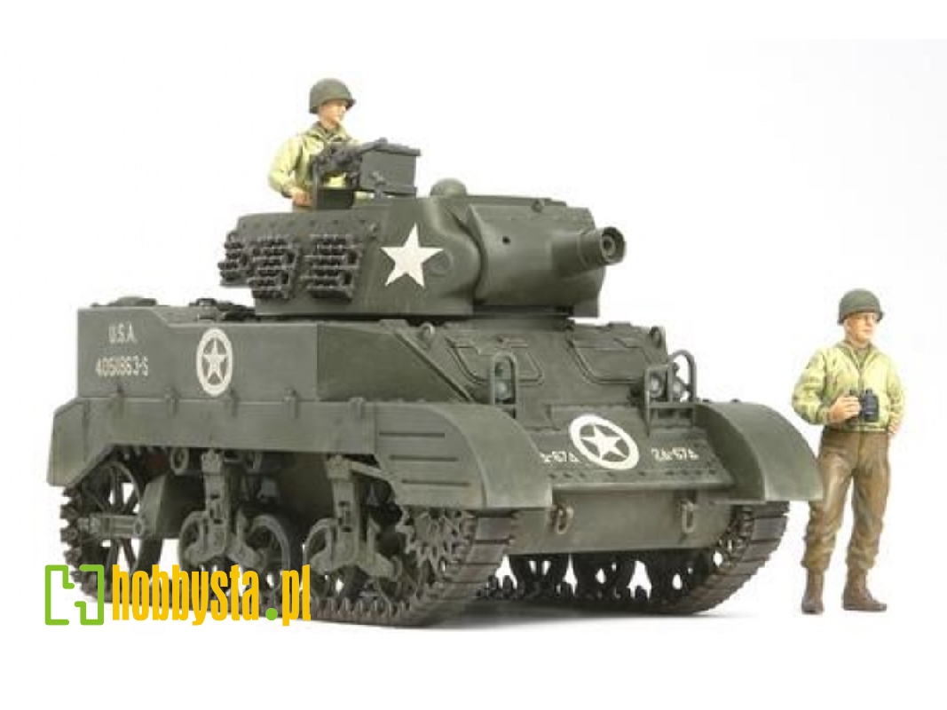 Us Howitzer Motor Carriage M8 - Awaiting Orders W/3 Figures - zdjęcie 1