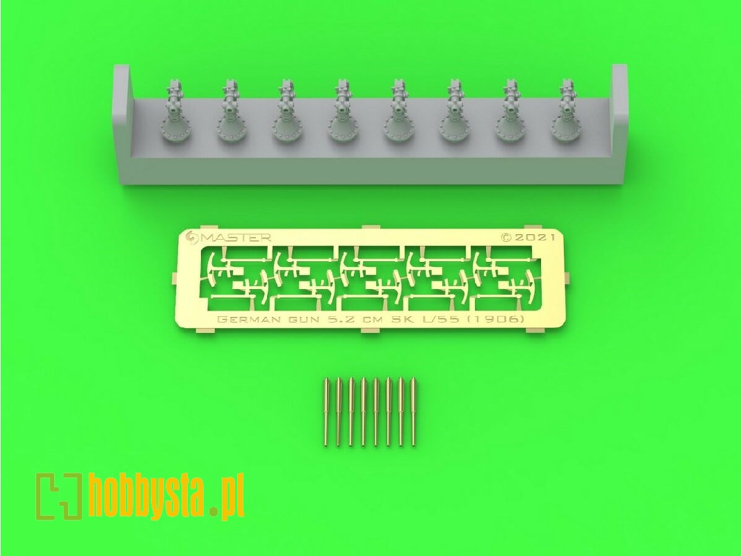 Sms Emden - Działa 5,2 Cm Sk L/55 - (żywica, Elementy Fototrawione I Toczone) - (8szt.) - zdjęcie 1