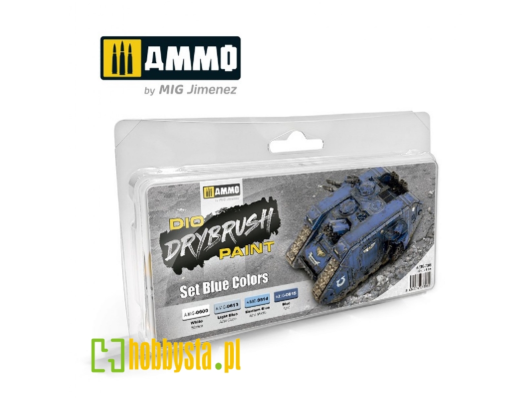 A.Mig 7303 Drybrush Set Blue Colors - zdjęcie 1 A.Mig 7303 Drybrush Set Blue Colors - zdjęcie 1