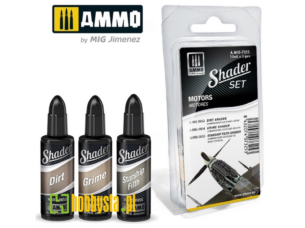 A.Mig 7325 Shader Set Motors - zdjęcie 1 A.Mig 7325 Shader Set Motors - zdjęcie 1