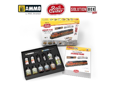 A.Mig R-1201 Ammo Rail Center Solution Box Mini 02 - American Trains. All Weathering Products - zdjęcie 6