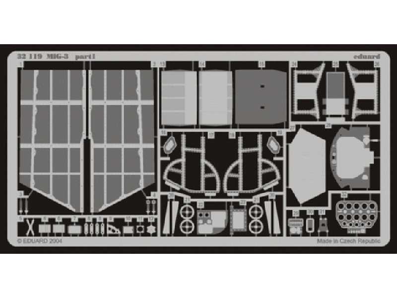  MiG-3 1/32 - Trumpeter - blaszki - zdjęcie 1