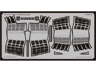  MiG-3 landing flaps 1/48 - Trumpeter - blaszki - zdjęcie 1