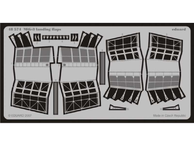  MiG-3 landing flaps 1/48 - Trumpeter - blaszki - zdjęcie 1