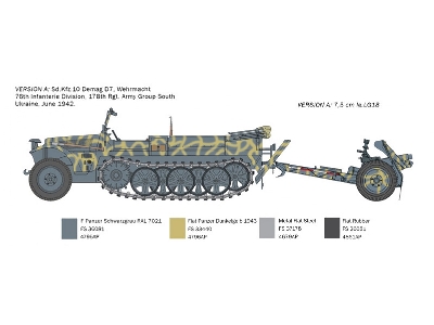 Sd. Kfz. 10 Demag D7 z działem piechoty 7,5 cm leIG 18 i obsługą - zdjęcie 4