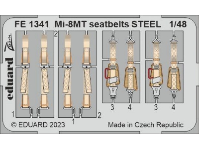 Mi-8MT seatbelts STEEL 1/48 - ZVEZDA - zdjęcie 1