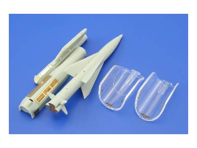  Mirage 2000B/ D/N exterior 1/48 - Kinetic - blaszki - zdjęcie 15