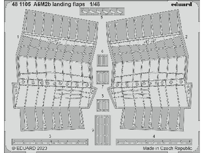 A6M2b landing flaps 1/48 - ACADEMY - zdjęcie 1