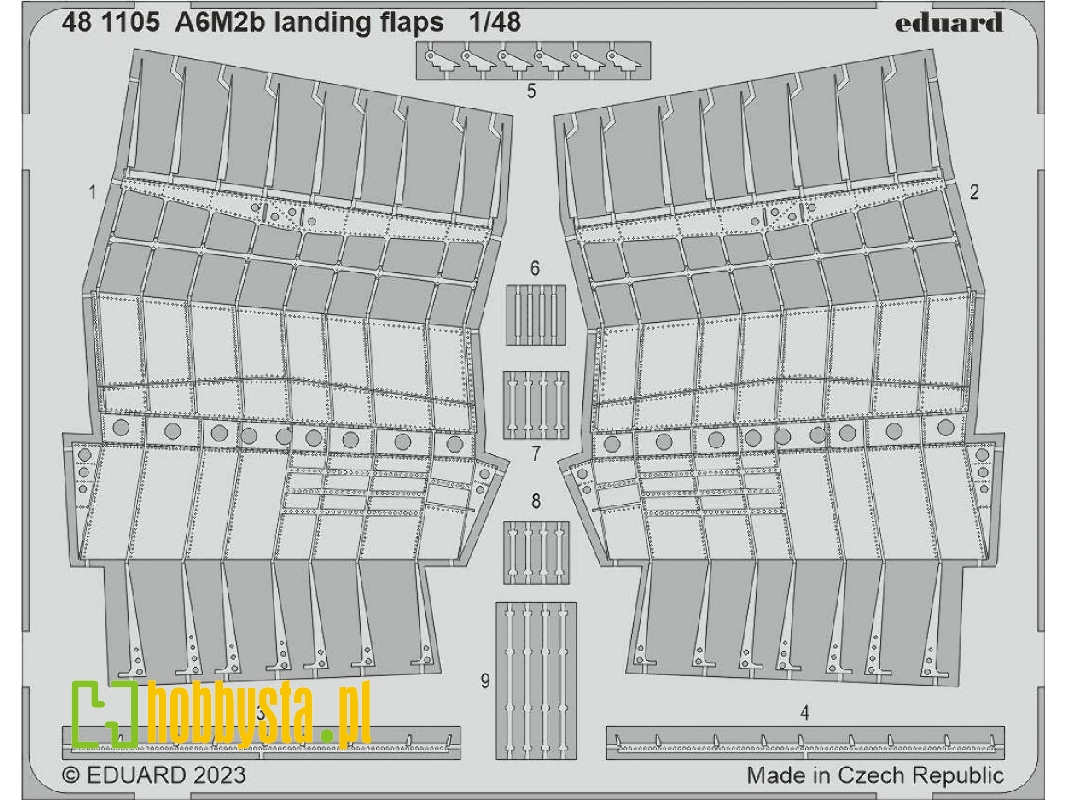 A6M2b landing flaps 1/48 - ACADEMY - zdjęcie 1