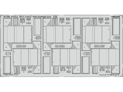 Sd. Kfz.  251/1 Ausf. C side stowage bins 1/35 - ACADEMY - zdjęcie 1