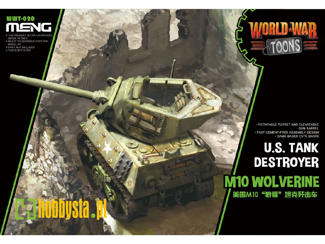 World War Toons M10 Wolverine U.S. Tank Destroyer - zdjęcie 1 World War Toons M10 Wolverine U.S. Tank Destroyer - zdjęcie 1