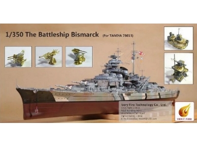 The Battleship Bismarck Detail Up Set (Tamiya 78013) - zdjęcie 1