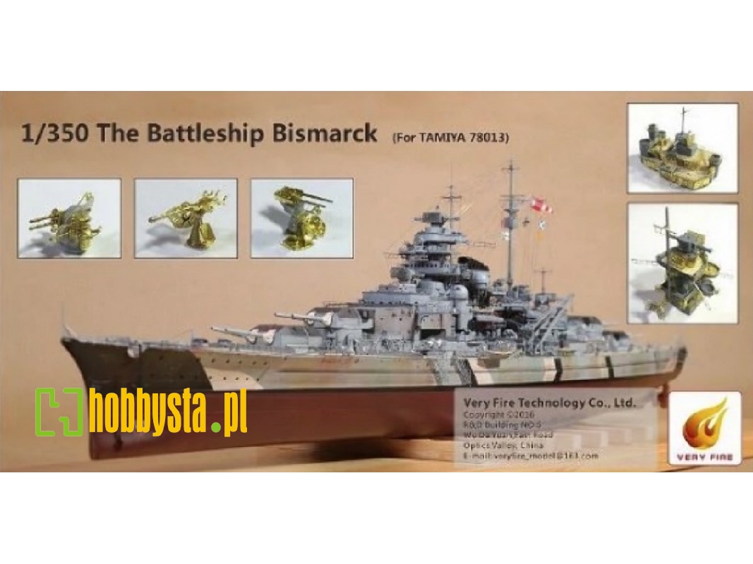 The Battleship Bismarck Detail Up Set (Tamiya 78013) - zdjęcie 1