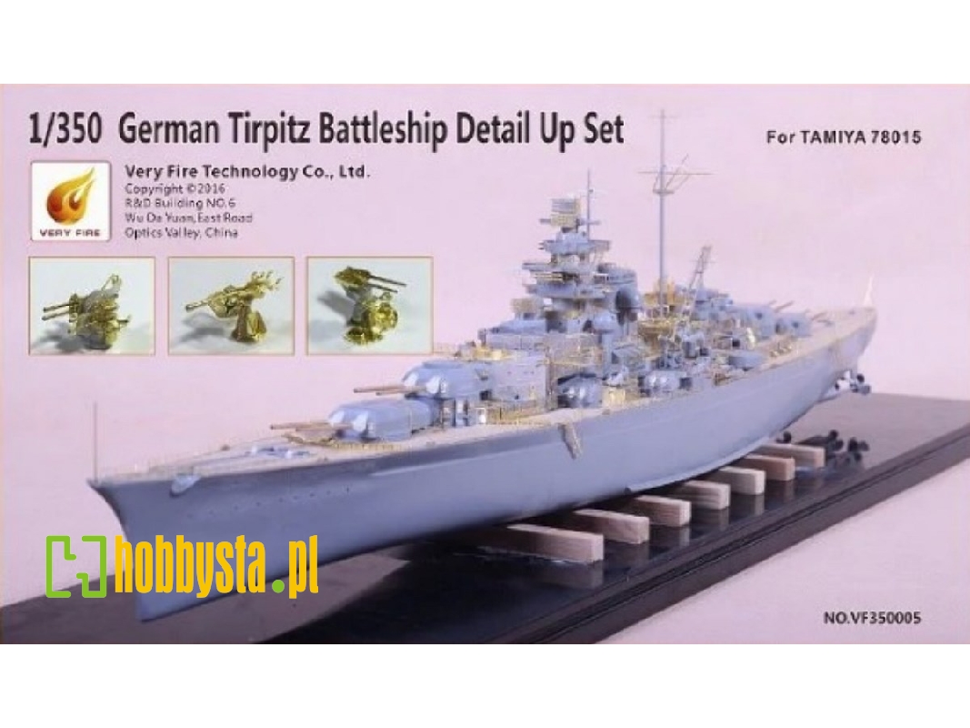 German Tirpitz Battleship Detail Up Set (Tamiya 78015) - zdjęcie 1