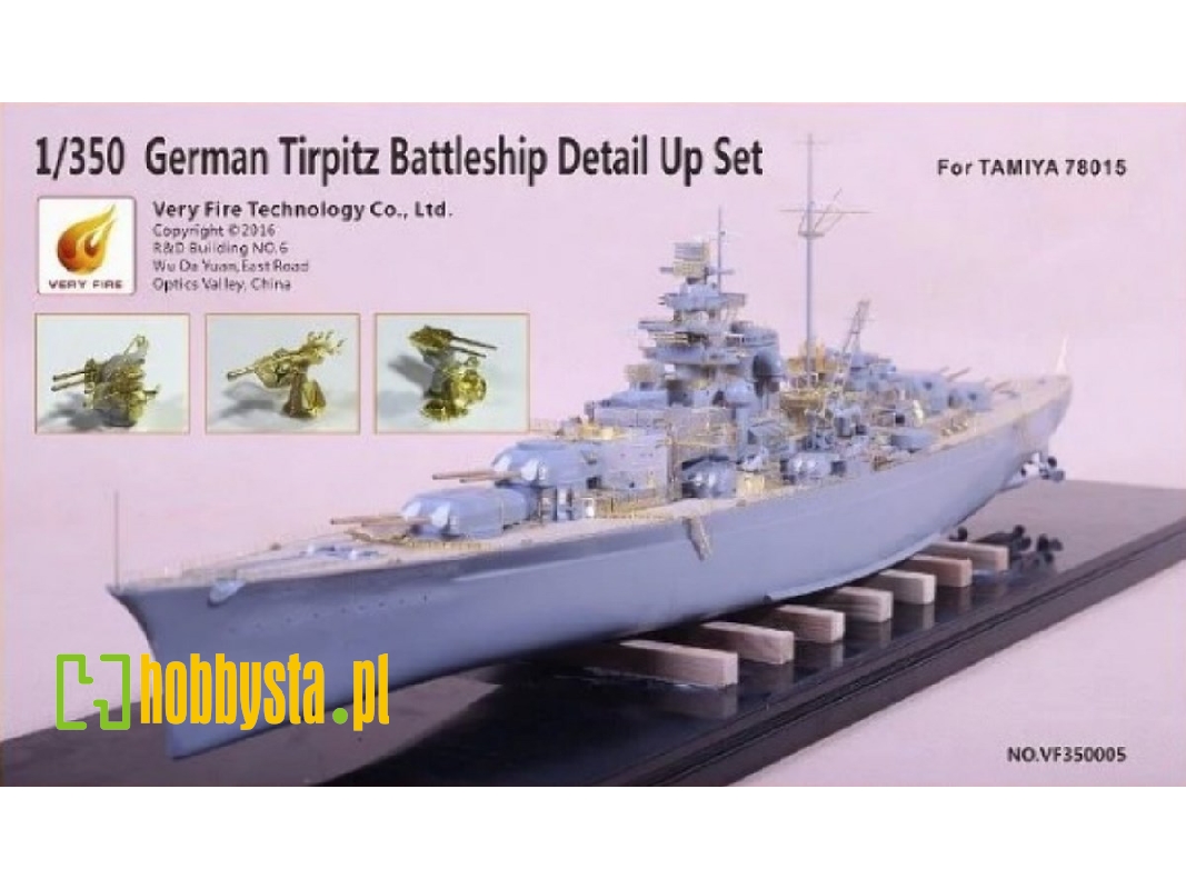 German Tirpitz Battleship Detail Up Set (Tamiya 78015) - zdjęcie 1 German Tirpitz Battleship Detail Up Set (Tamiya 78015) - zdjęcie 1