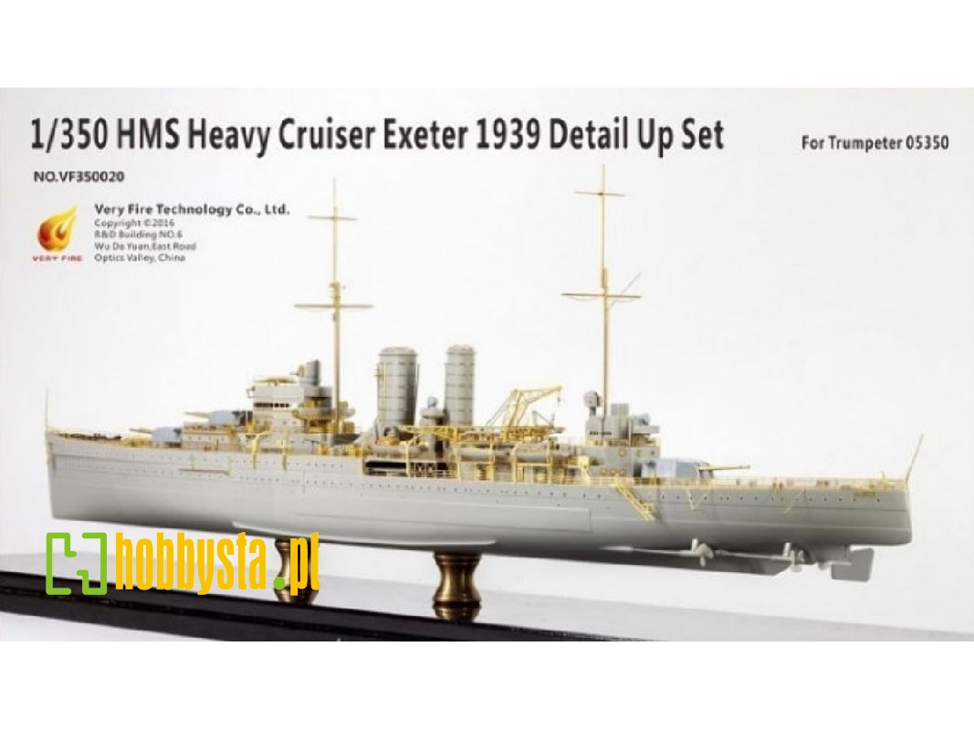 Hms Heavy Cruiser Exeter 1939 Detail Up Set (Trumpeter 05350) - zdjęcie 1 Hms Heavy Cruiser Exeter 1939 Detail Up Set (Trumpeter 05350) - zdjęcie 1