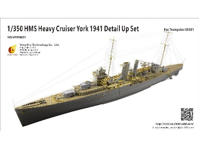 Hms Heavy Cruiser York 1941 Detail Up Set (Trumpeter 05351) - zdjęcie 1