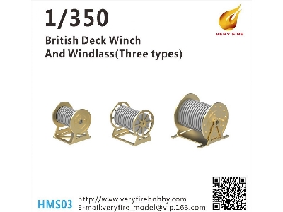 British Deck Winch And Windlass (3 Types, 23 Sets) - zdjęcie 1