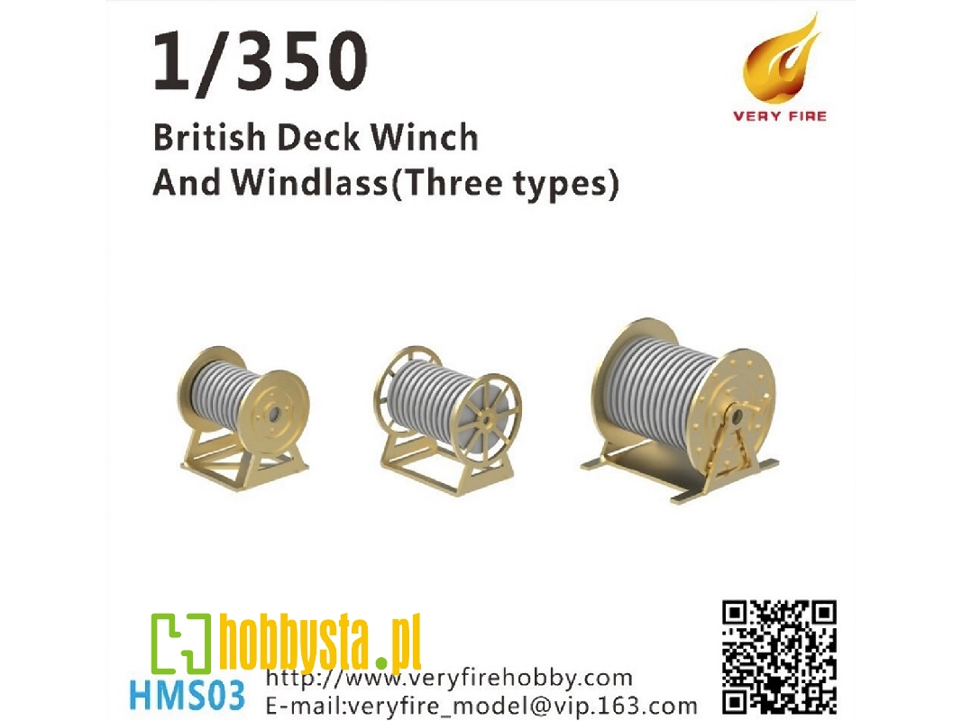 British Deck Winch And Windlass (3 Types, 23 Sets) - zdjęcie 1
