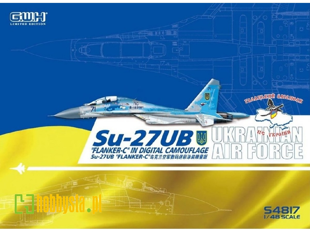 Su-27 Ub Flanker-c In Digital Camouflage Ukrainian Air Force - zdjęcie 1 Su-27 Ub Flanker-c In Digital Camouflage Ukrainian Air Force - zdjęcie 1