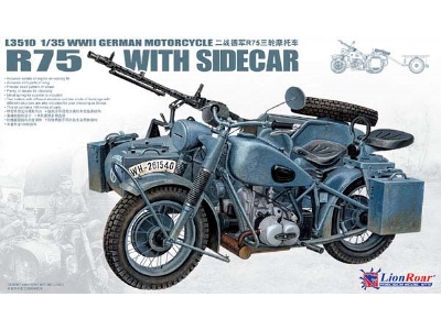 German Iiww Motorcycle Bmw R75 With Sidecar - zdjęcie 1