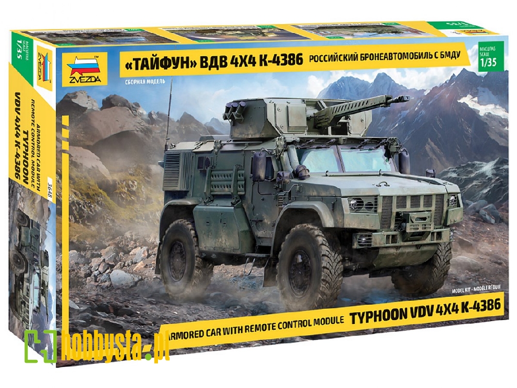 Typhoon VDV 4x4 K-4386 Armored car with remote controled module - zdjęcie 1 Typhoon VDV 4x4 K-4386 Armored car with remote controled module - zdjęcie 1
