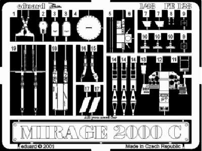  Mirage 2000C 1/48 - Revell - blaszki - zdjęcie 1