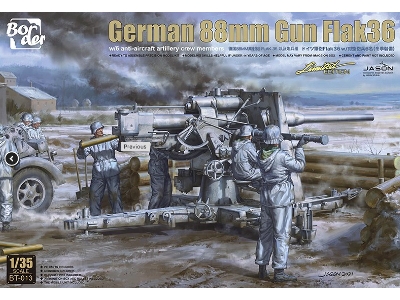 German 88mm Gun Flak 36 W/ 6 Crew Members - zdjęcie 1