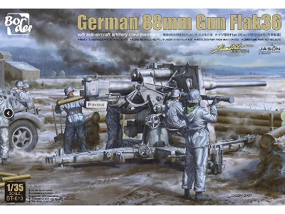 German 88mm Gun Flak 36 W/ 6 Crew Members - zdjęcie 1