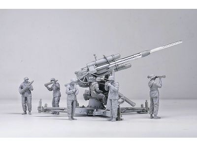 German 88mm Gun Flak 36 W/ 6 Crew Members - zdjęcie 2